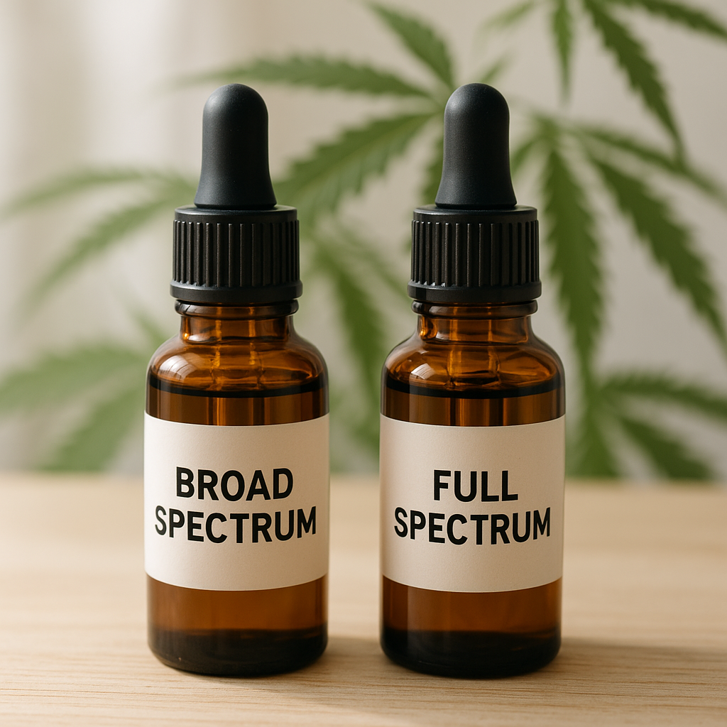 CBD broad spectrum : différence avec full spectrum sans THC