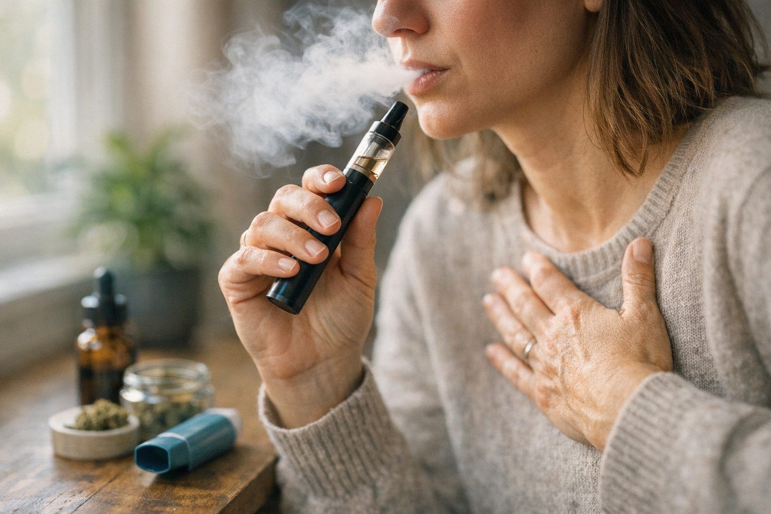 La vaporisation de CBD, à proscrire quand on est asthmatique&nbsp;&nbsp;?