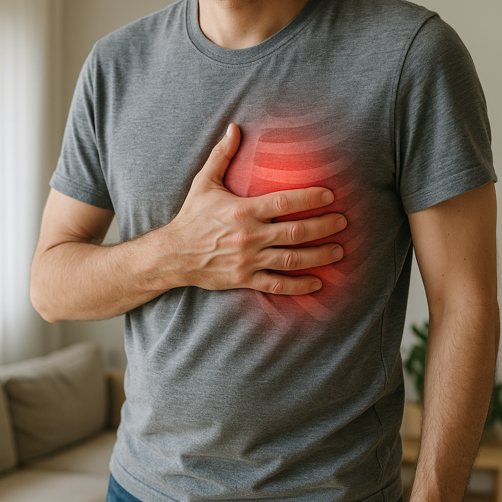 Douleur intercostale gauche : causes, alertes et bons réflexes
