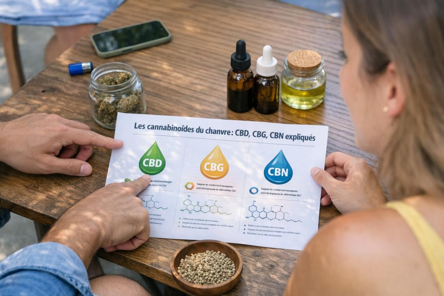 Les cannabinoïdes du chanvre : CBD, CBG, CBN expliqués sans flou