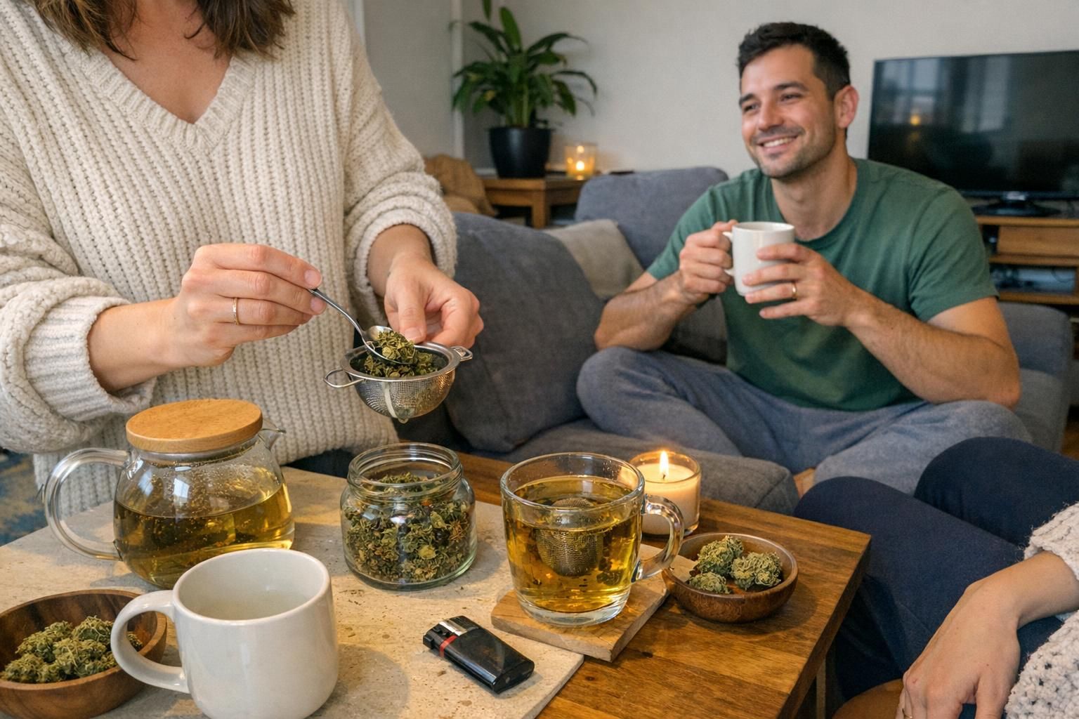 Infusion au CBD : préparation et rituel détente du soir