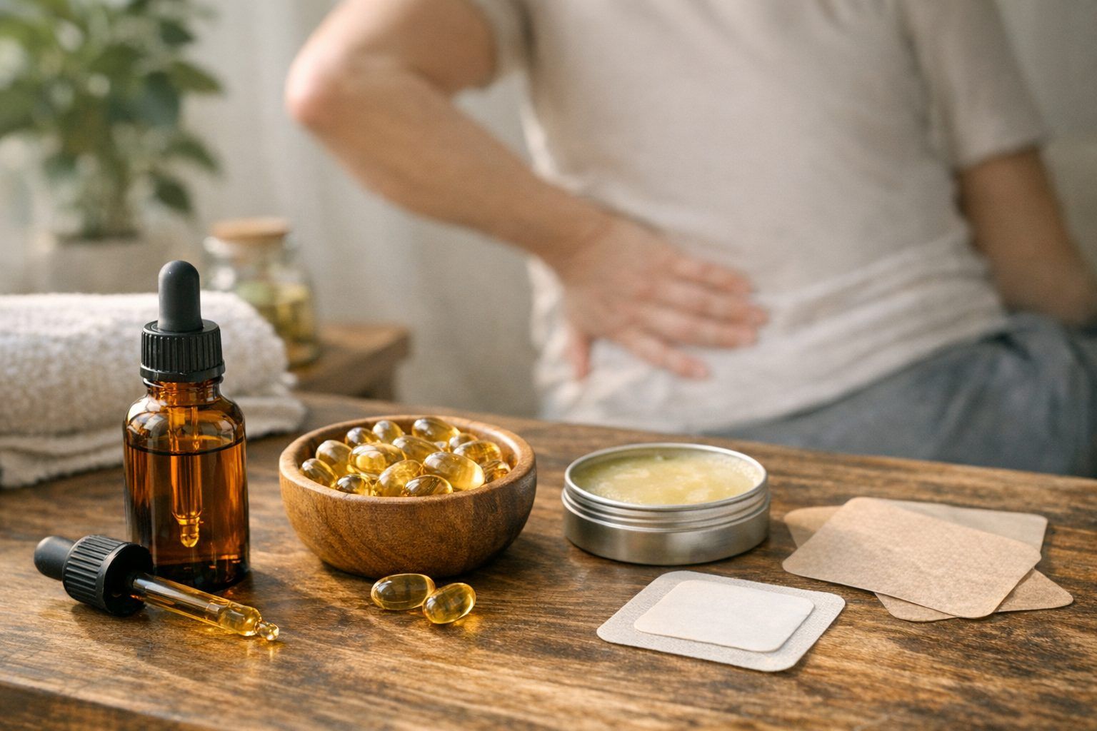 Quelle forme de CBD choisir pour la sciatique : huile, gélules, baume ou patch ?